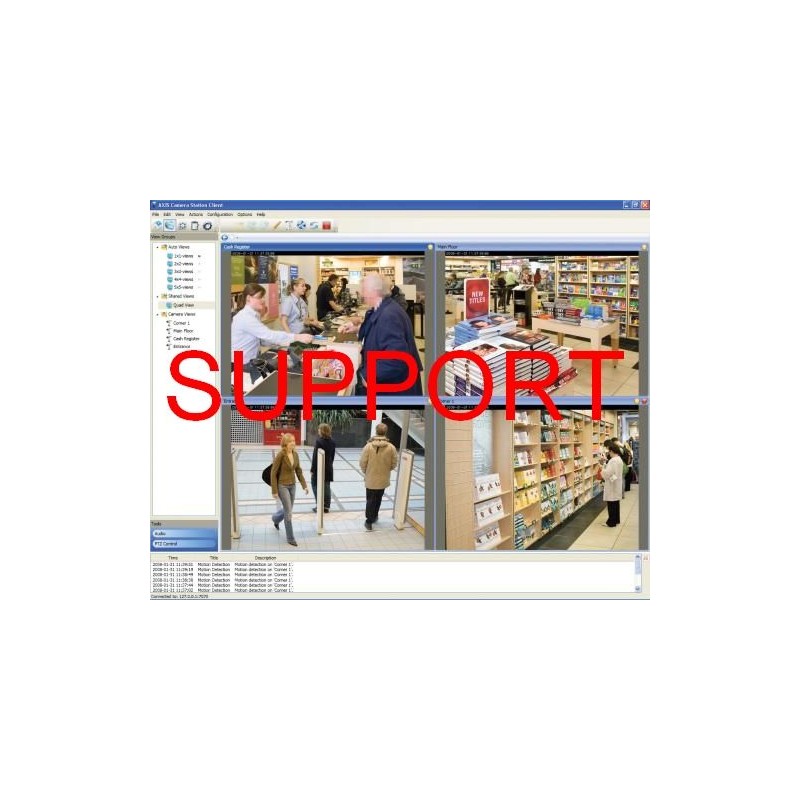 Support 1 an pour Axis Camera StationLogiciels0202-022