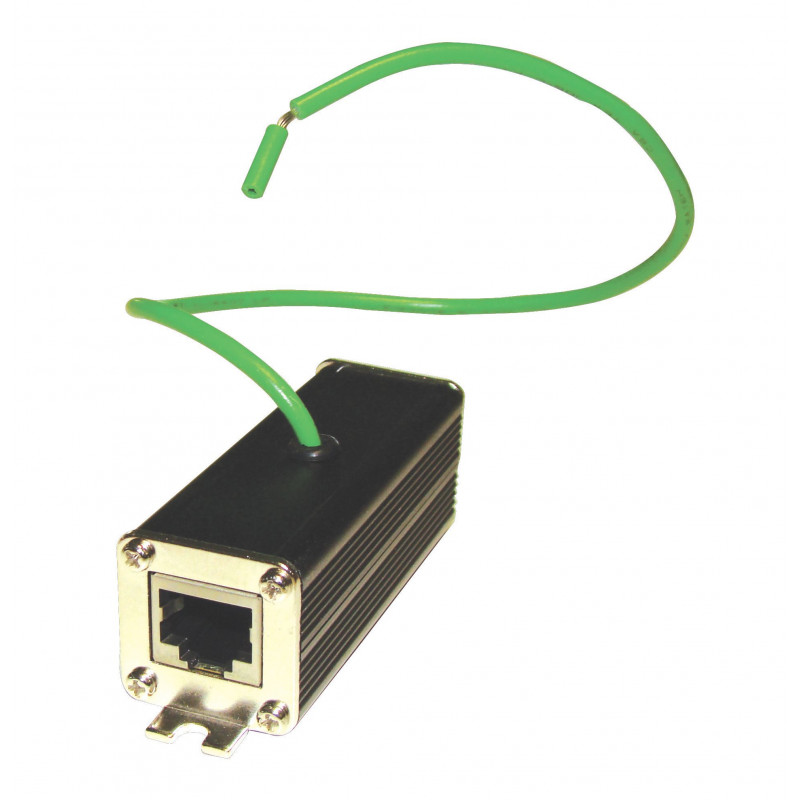 Parafoudre Ethernet RJ45 8 ports Gigabit avec injecteur PoE Passif